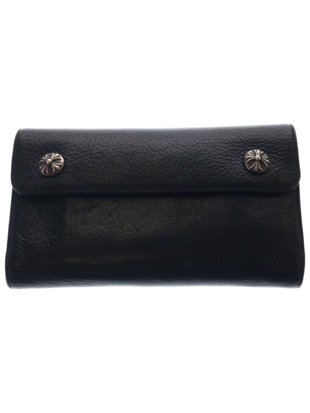 Chrome Hearts Wave Leather Wallet Black